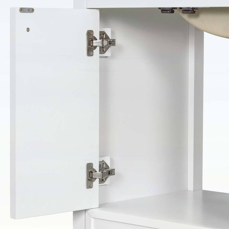 36-Inch Bathroom Vanity with Soft-Closing Drawers,Ceramic Sink,and Wood Frame
