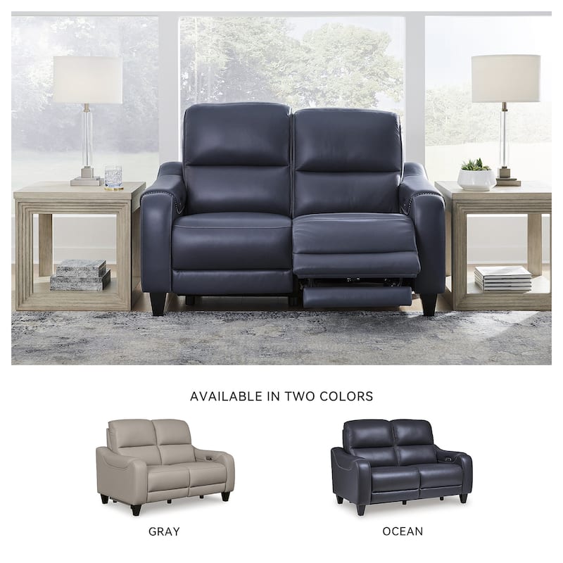 Signature Design by Ashley Mercomatic Power Reclining Loveseat - 62"W x 40"D x 42"H