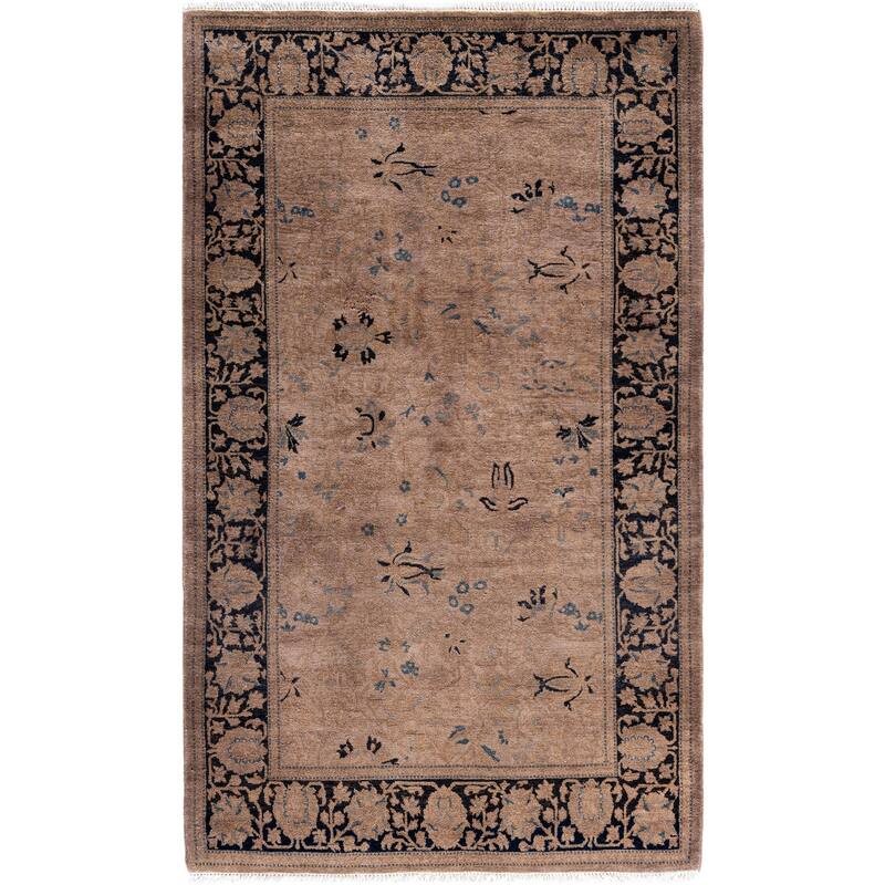 Overdyed One-of-a-Kind Hand-Knotted Area Rug - Brown - 3' 1" x 5' 1"
