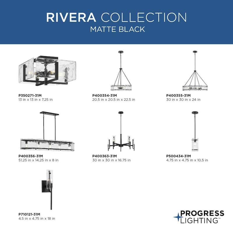 Progress Lighting P400363 Rivera 5 Light 30" Wide Chandelier