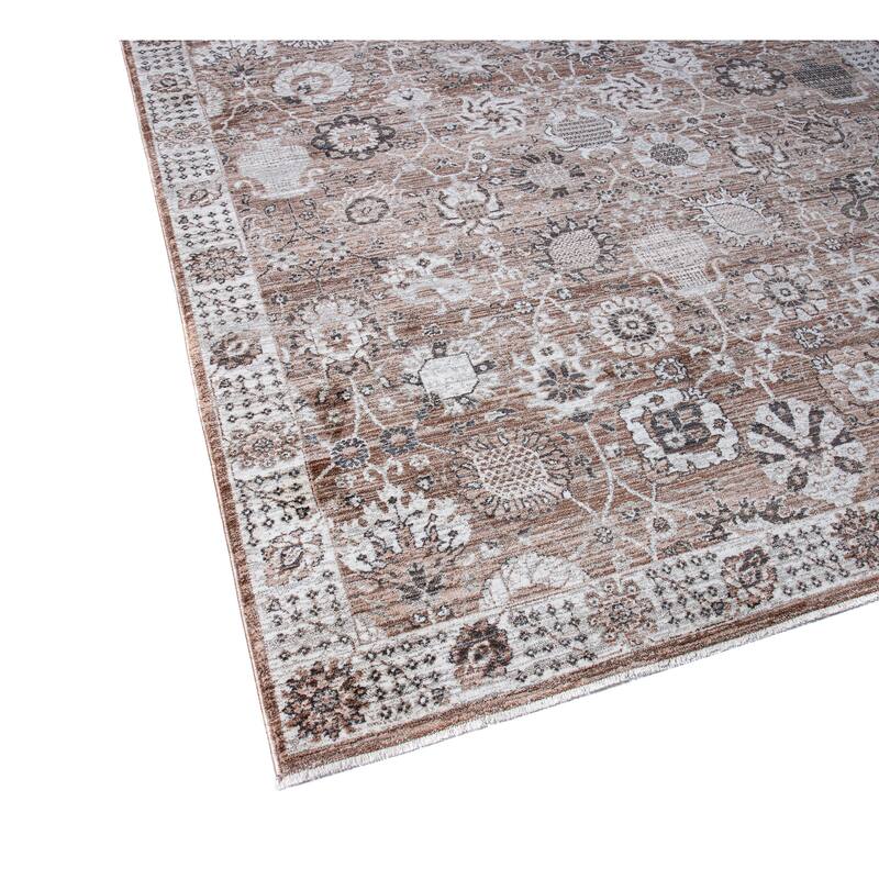 Bashian Yanis Dusty Rose Transitional Area Rug