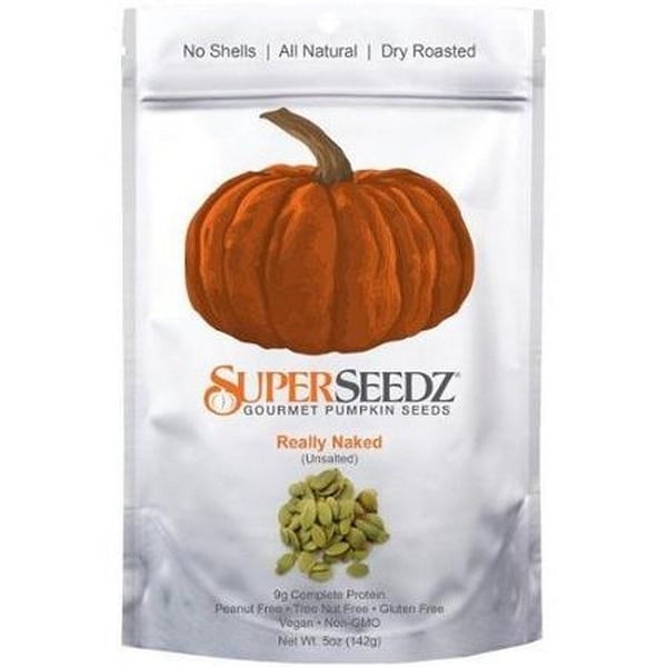 Superseedz Gourmet Pumpkin Seeds - Really Naked - Case of 6 - 5 oz.