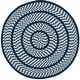preview thumbnail 18 of 57, SAFAVIEH Handmade Braided Levina Country Rug 3' Round - Ivory/Navy - Round