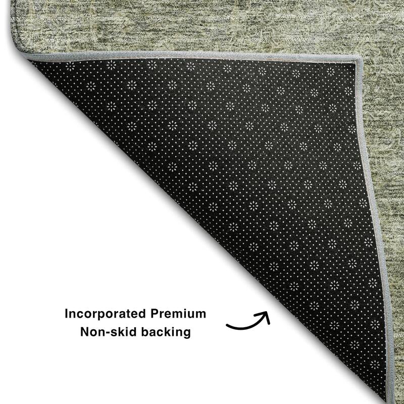 Premium Washable Super Soft Solid Ombre Mayfield Rug