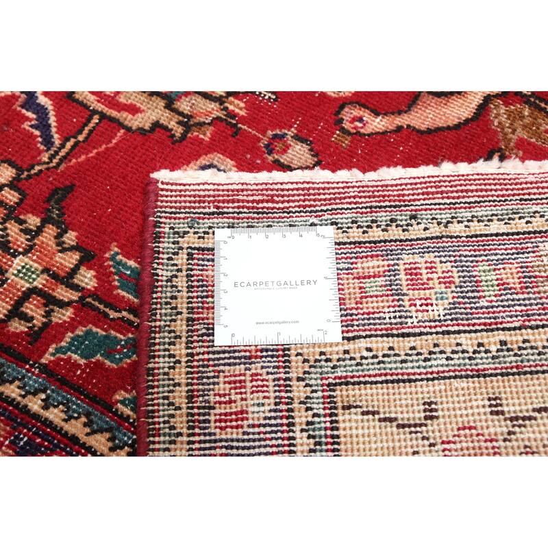 ECARPETGALLERY Hand-knotted Antalya Vintage Red Wool Rug - 6'6 x 9'7