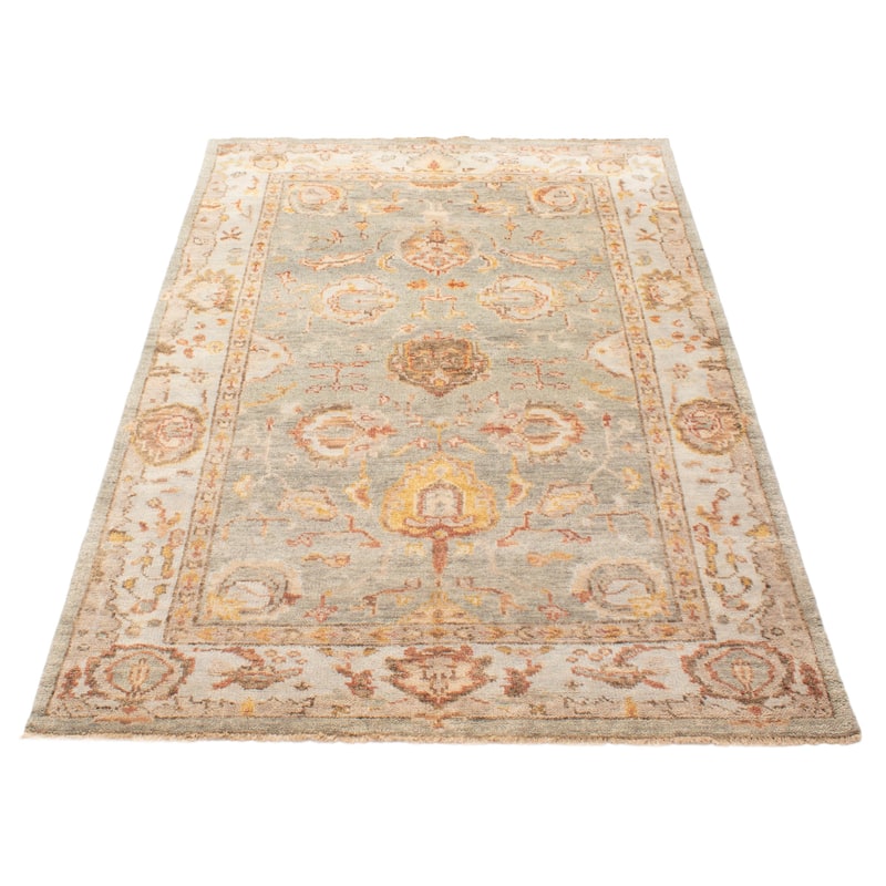 ECARPETGALLERY Hand-knotted Jules Serapi Grey Wool Rug - 5'10 x 8'11