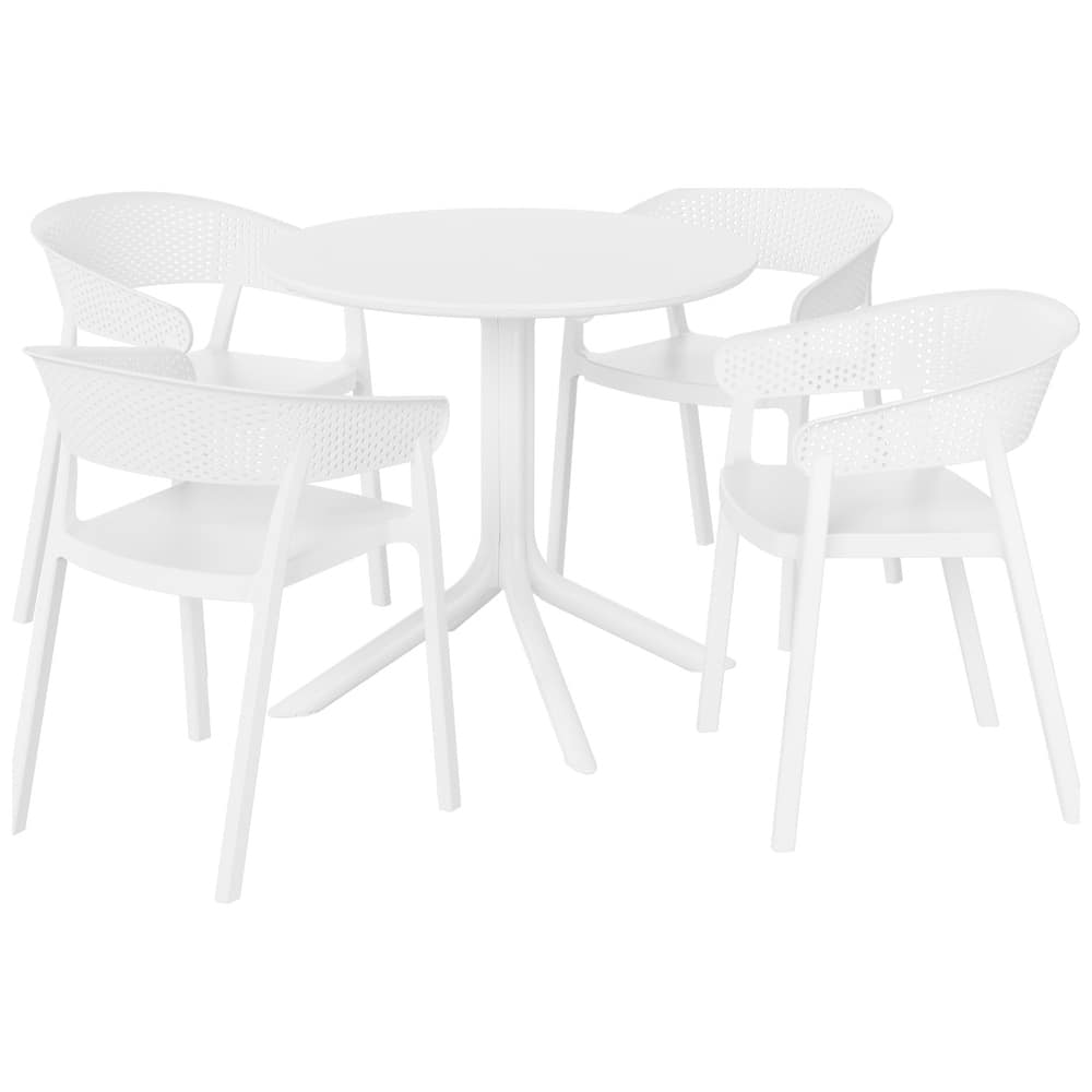 Frond and Form 4-Person Outdoor Round Dining Set