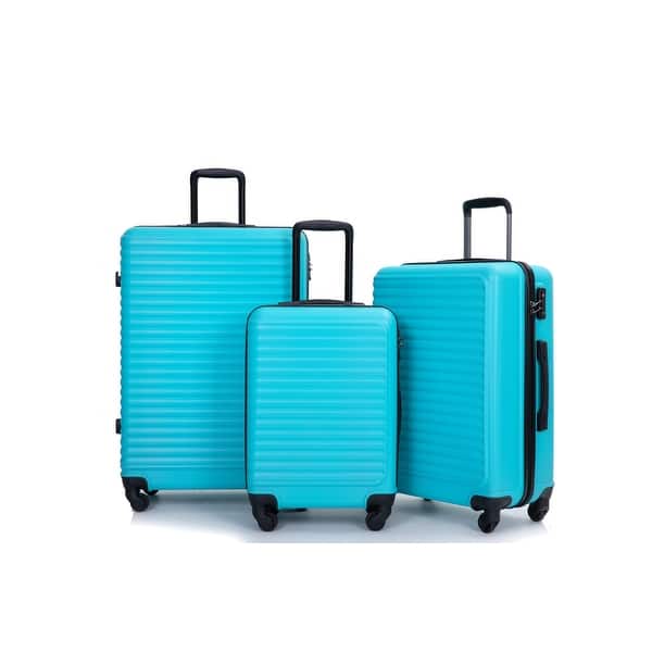 3 Piece Carry on Luggage Approved Hard Case Luggage Expandable Checked