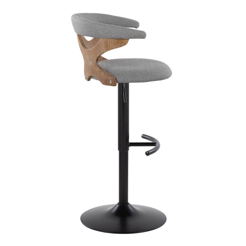Carson Carrington Viby Adjustable Bar Stool with Rounded T Footrest (Set of 2)