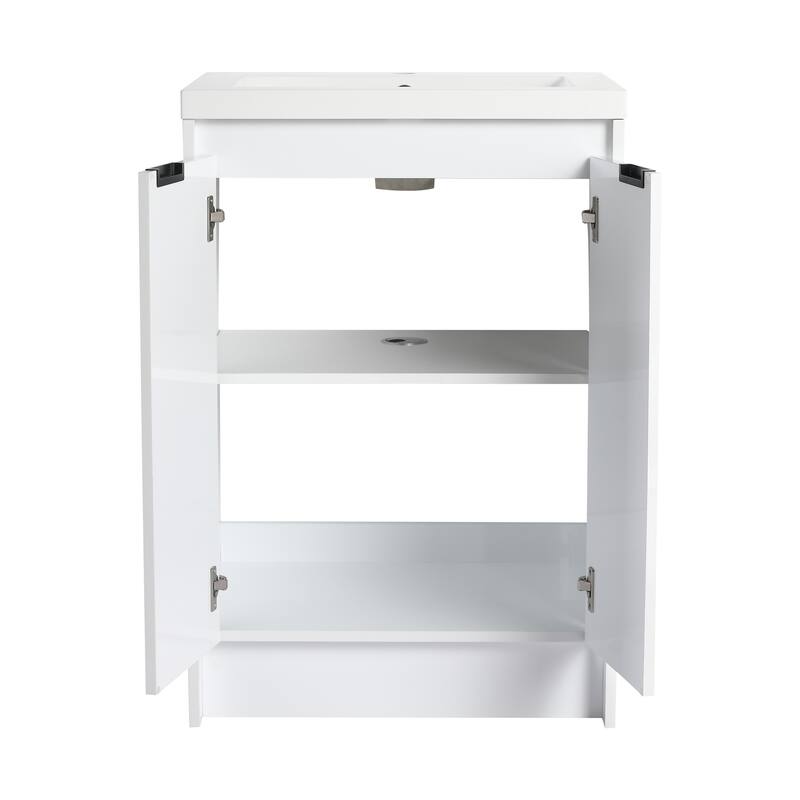 Freestanding Bathroom Vanity With Resin Sink