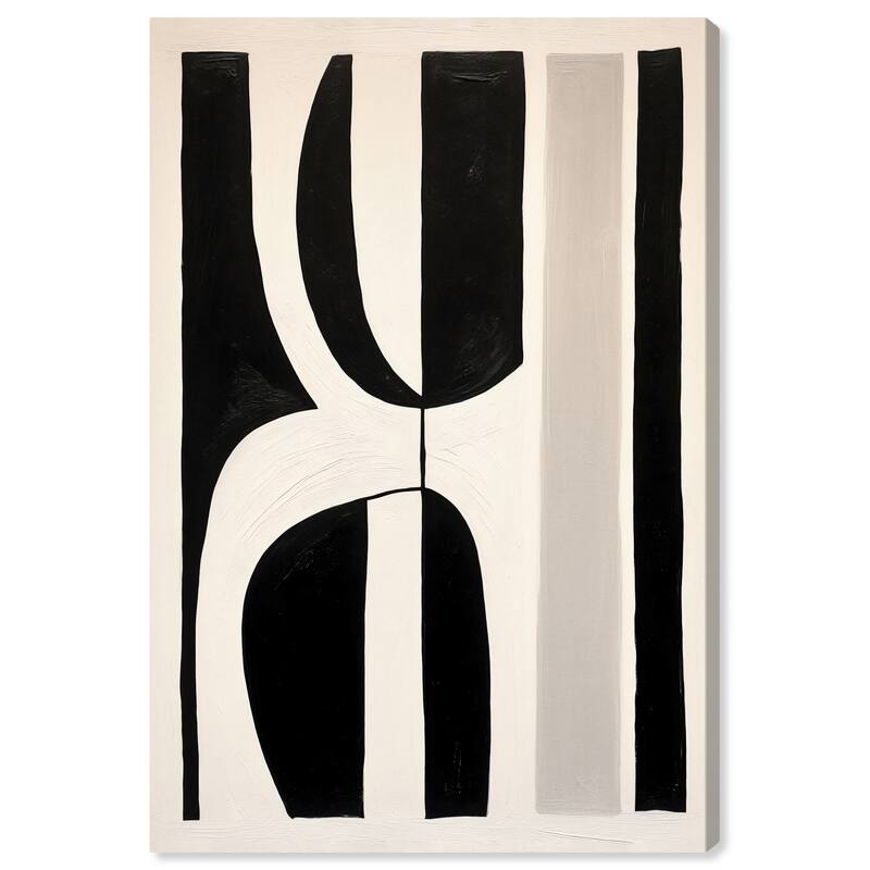 Wynwood Studio Canvas Fashion and Glam Sunglasses in Abstraction Black and Gray Modern & Contemporary Wall Art Canvas Print - 30 x 20