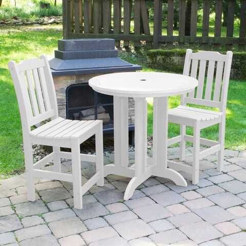 Highwood Lehigh 3-piece Round Counter-Height Dining Set
