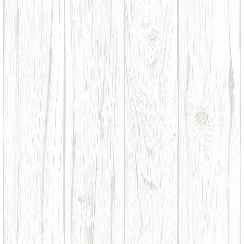 White Barnwood Peel & Stick Wallpaper - 20.5-in x 16.5-ft
