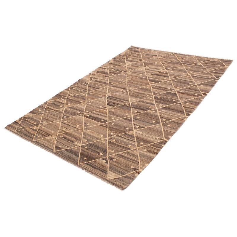 Sivas Brown Kilim 6'8" x 10'3" - 6'8 x 10'3