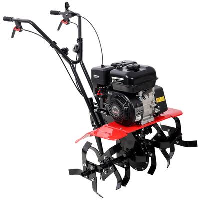 Heavy duty Power tiller, 7HP Gas Engine 212CC, 6 Blades 32.5" Wide and 10" Deep Cultivator