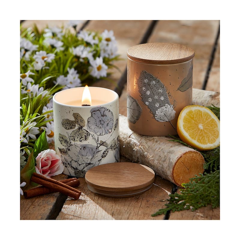 Flowers In Meadow Soy Candle - Scented Jar Candle, 8.5oz, 28hr Burn Time, Multicolor, Perfect for Summer Decor - Multi