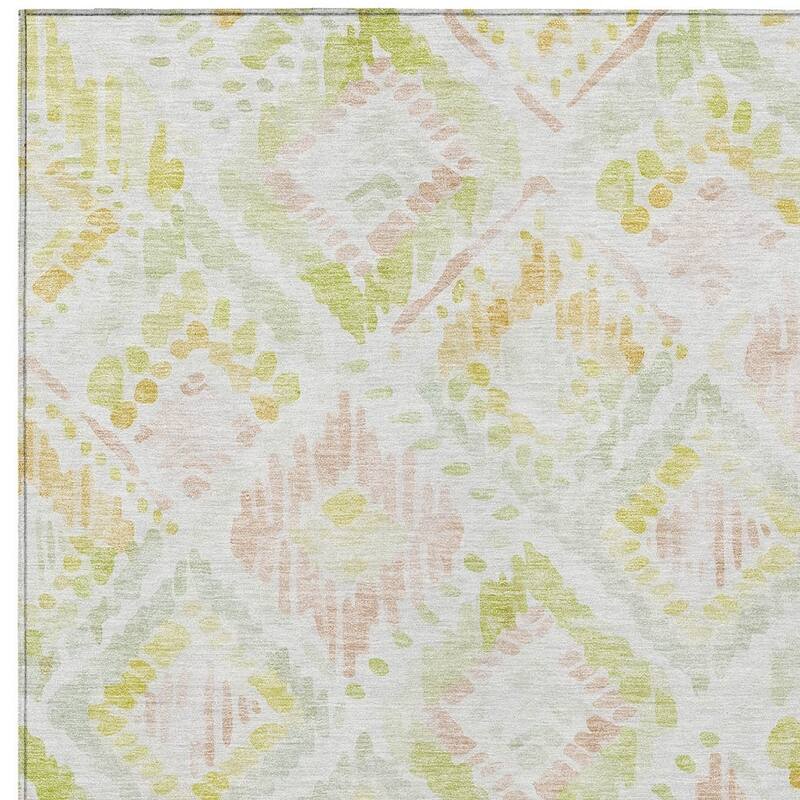 HomeRoots Geometric Transitional Rectangle Outdoor Rug