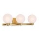 preview thumbnail 4 of 3, Minka Lavery 3493 Mooncrest 3 Light 25" Wide Bathroom Vanity Light