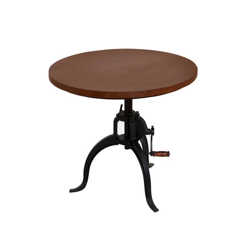 Carolina Living Riley Adjustable Height Rustic Coffee Table - Chestnut, Black