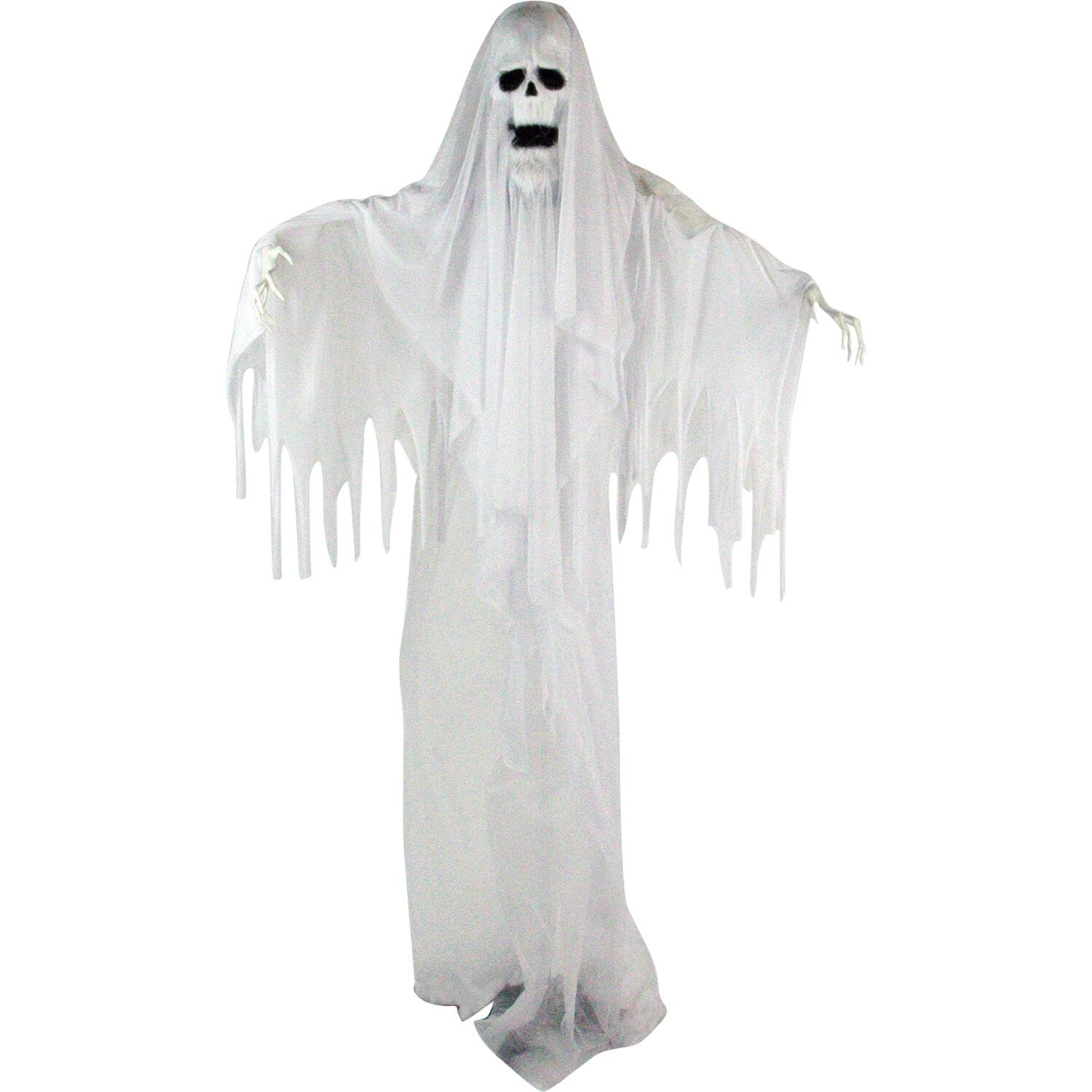 Haunted Hill Farm Life-Size 6.0-Ft. Animatronic Ghost with Lights and Sound, Indoor or Covered Outdoor Halloween Decoration