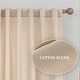 preview thumbnail 30 of 37, Cotton Blend Light Filtering Textured Back Tab/Rod Pocket Curtain Pair (Set of 2)