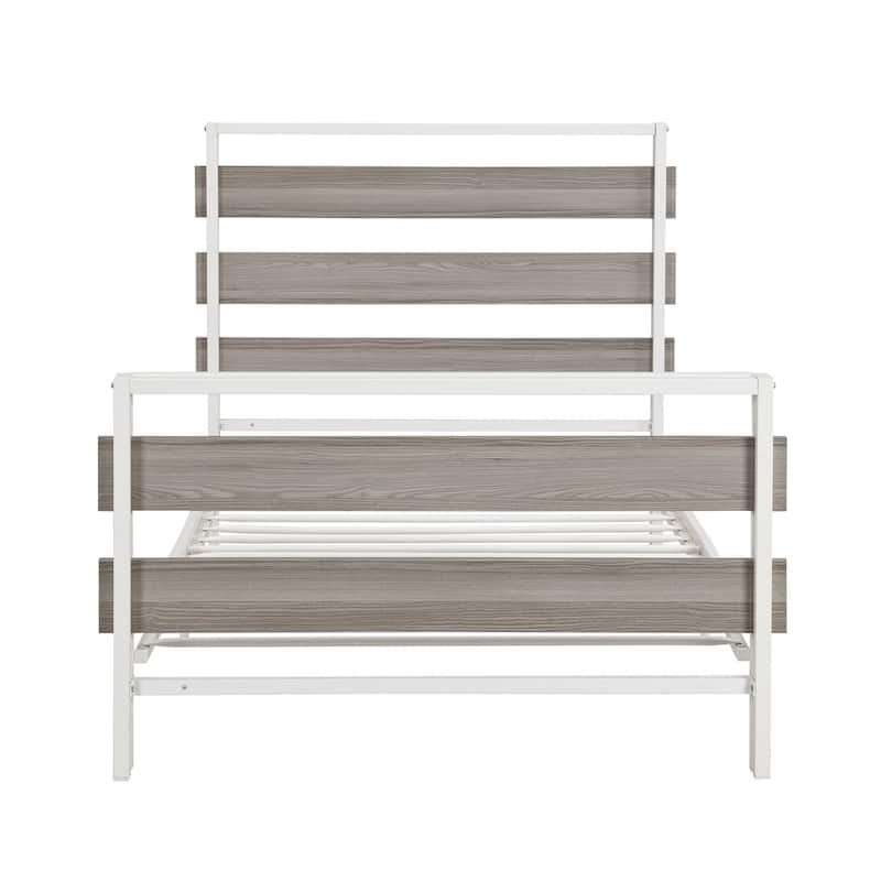 Metal Bed Frames Slat Support Platform Twin Beds