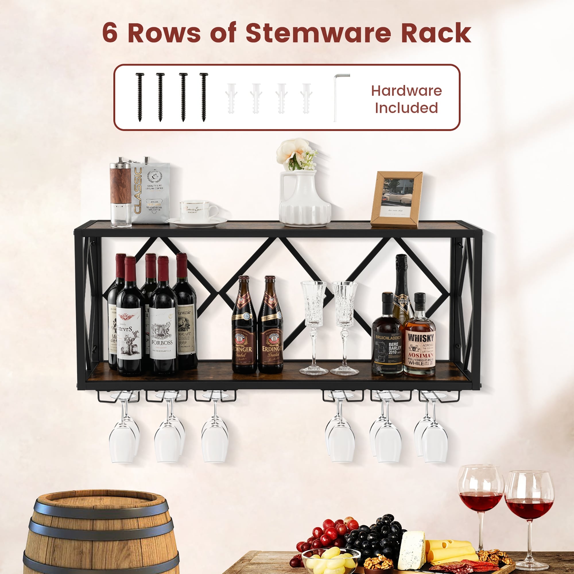 Gymax wine rack online