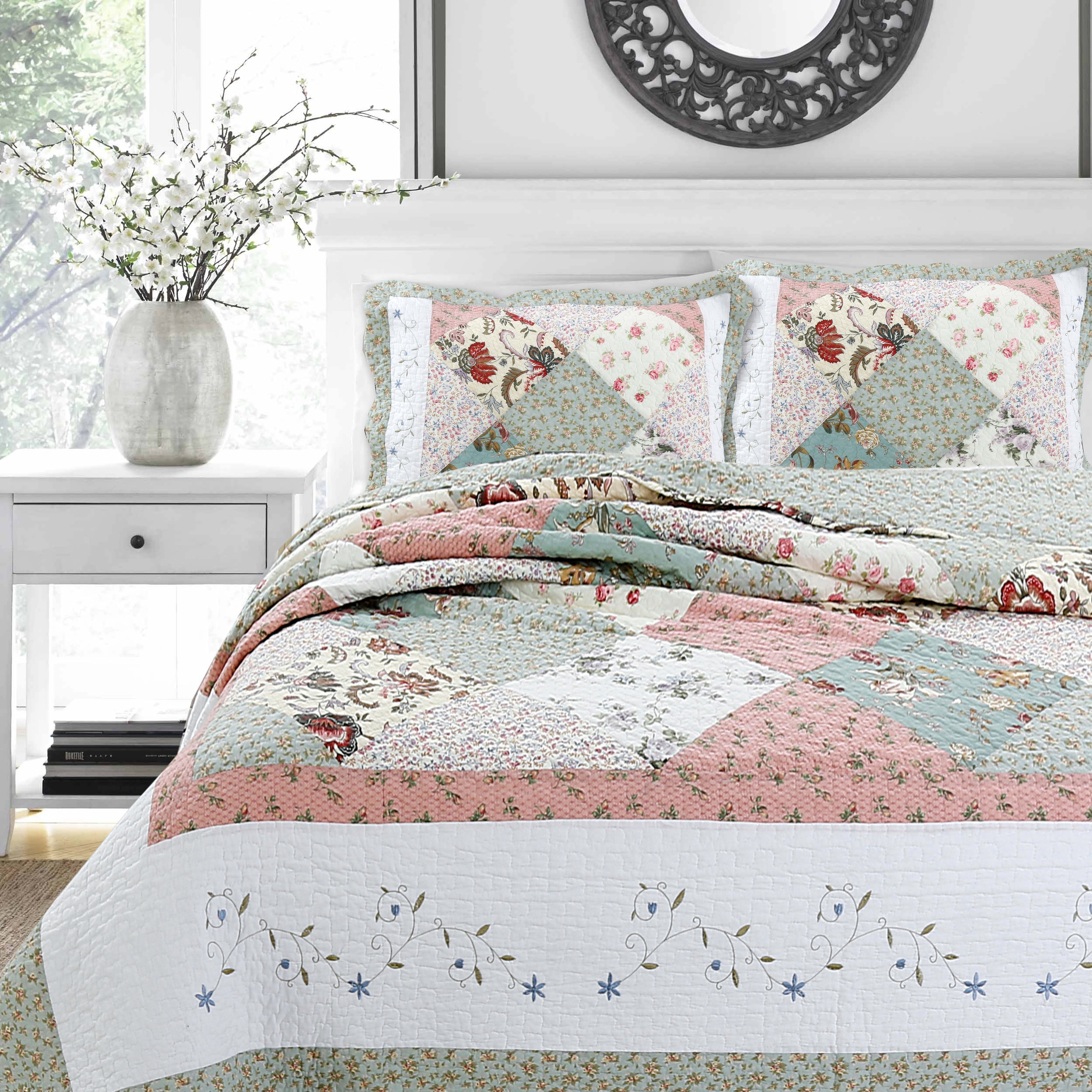 サラマリカ フラワー パッチワーク オールインワン サラマリカCotton Flower Patchwork All In One