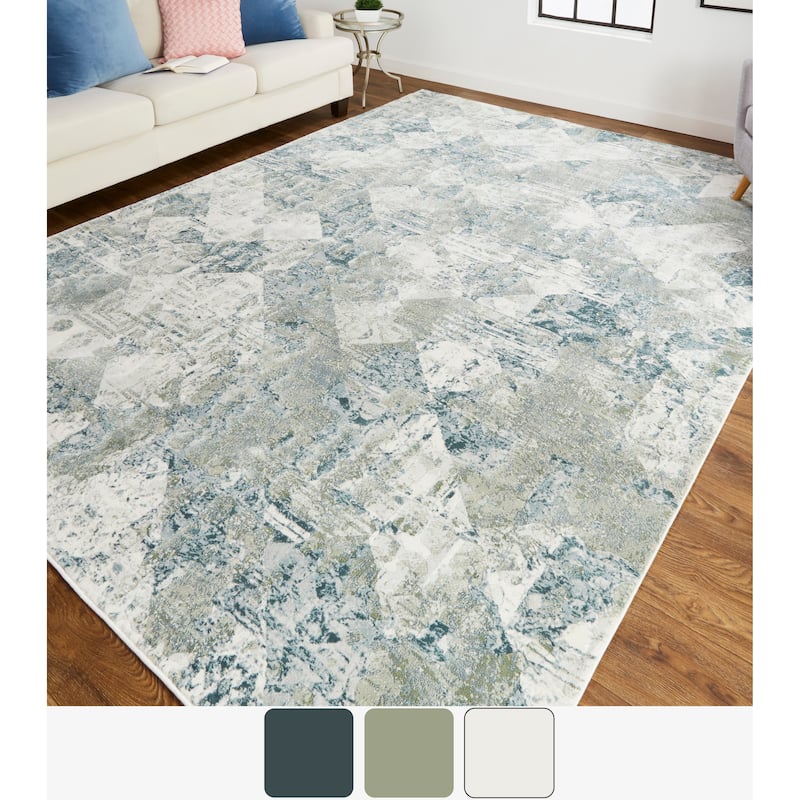 Grand Bazaar Halton Machine Made Abstract Transitional Area Rug