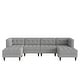 preview thumbnail 62 of 146, Madison Oversized Upholstered Corduroy Modular Sectional Sofa
