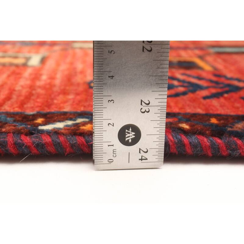 ECARPETGALLERY Hand-knotted Melis Vintage Red Wool Rug - 4'3 x 6'10