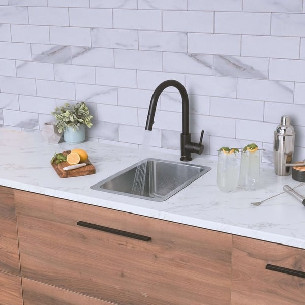Dualmount Stainless Steel 18 in. Single Bowl Bar Sink Dualmount Stainless Steel 18 in. Single Bowl Bar Sink