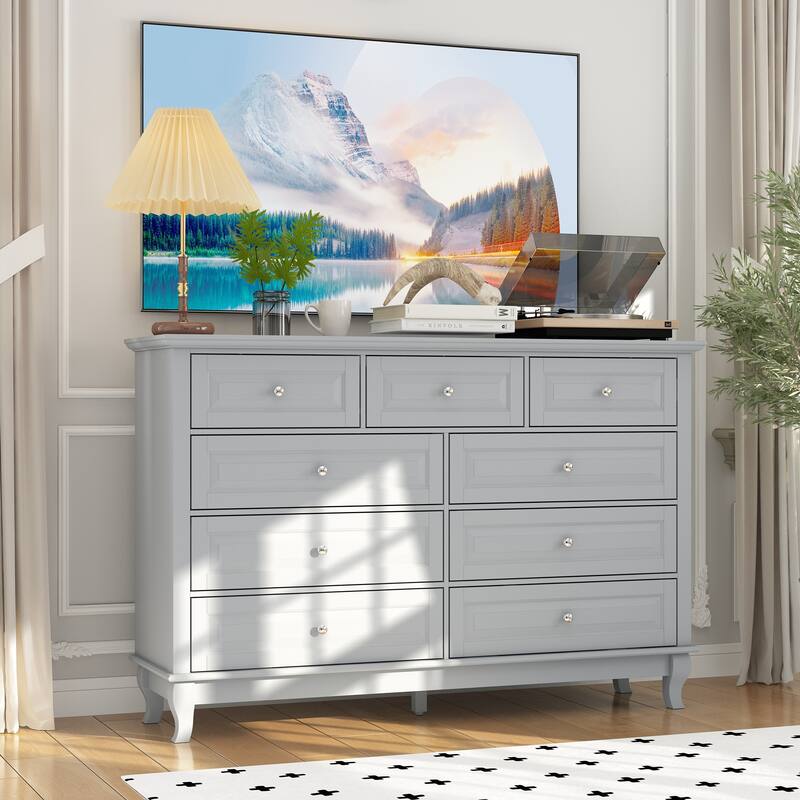 Versatile 55.1" Dresser: Chic Storage for Any Room TV Stand Side Table