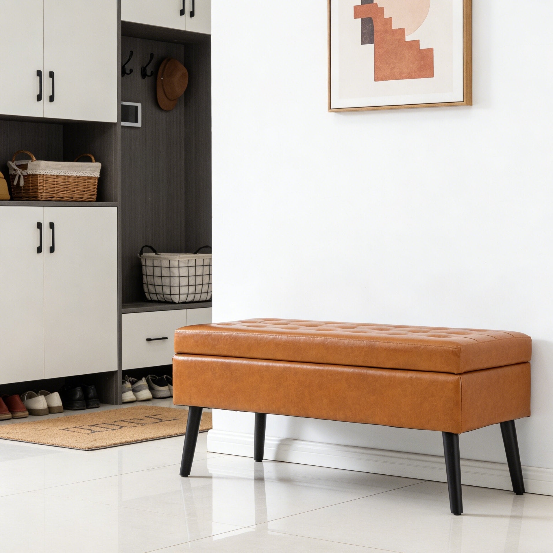 Modern Style Storage Bench for Bedroom And Entryway