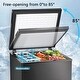 preview thumbnail 11 of 14, 1.8 Cu.Ft Chest Freezer with Removable Basket, Bottom Drain, 7-Level Thermostat, Freestanding Design for Home and Apartment