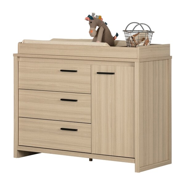 light wood changing table