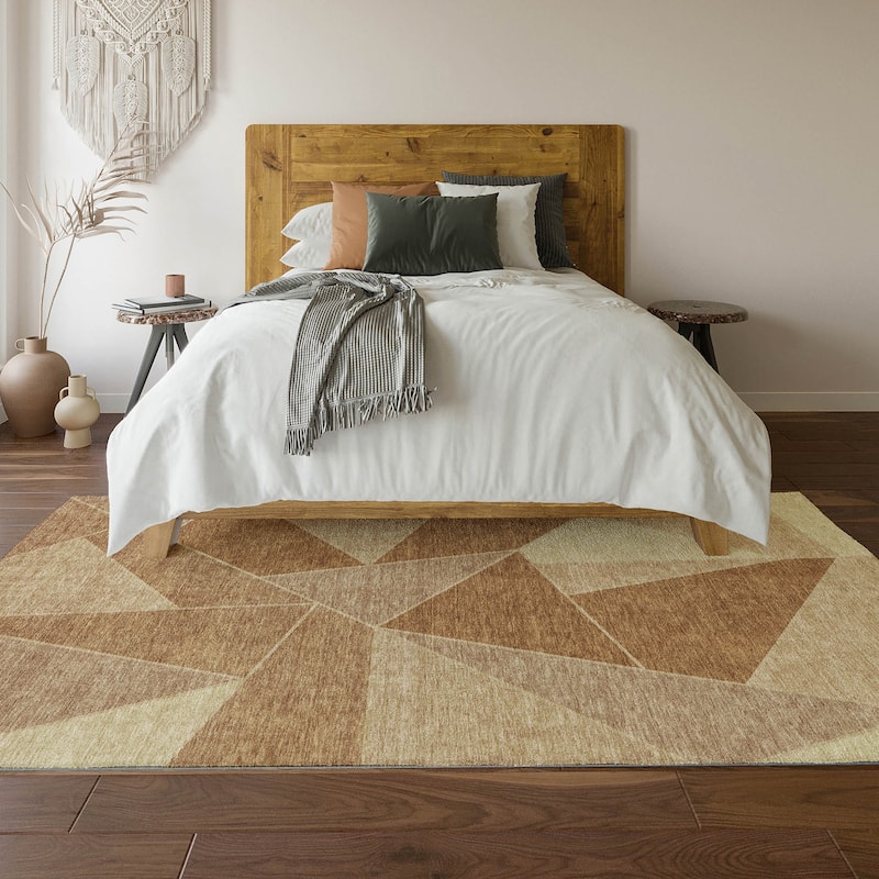 Premium Washable Super Soft Contemporary Mosaic Mayfield Rug