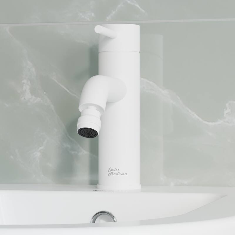 Swiss Madison SM-DF81 Ivy 2.2 GPM Single Hole Bidet Faucet with Single - Matte White