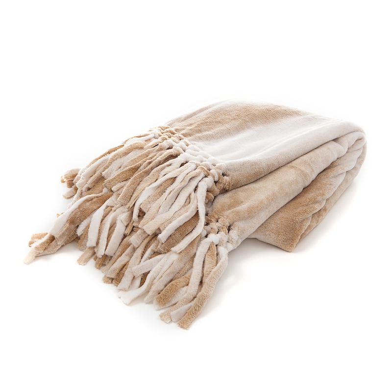 Gouchee Home Rio Throw Blanket - Beige