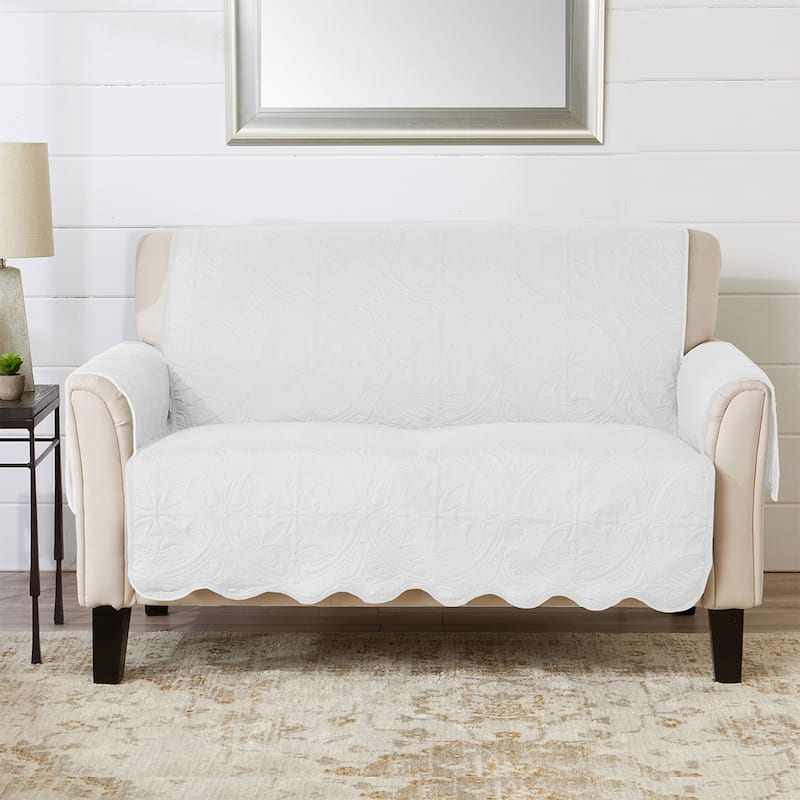 Reversible Love Seat Cover Quilted Pet Furniture Protector Slipcover