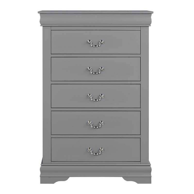 Modern Solid Wood Chest Drawers with 5-Drawer