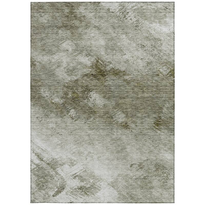HomeRoots Abstract Transitional Rectangle Outdoor Rug