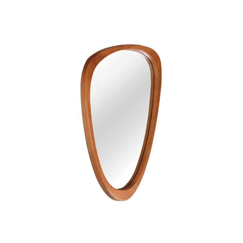 Irregular Solid Wood Frame Decorative Mirror