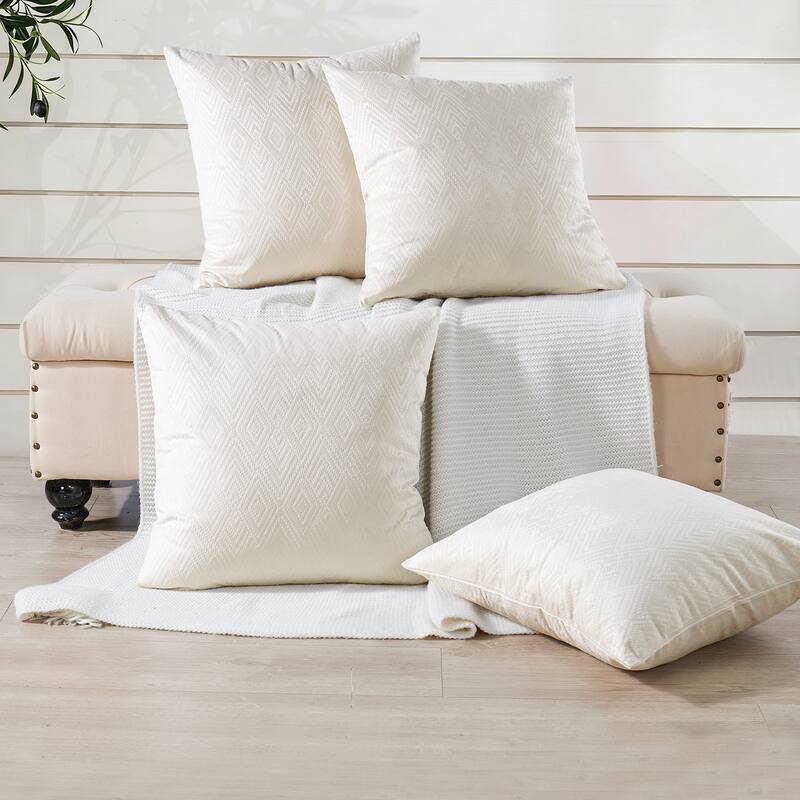 Tonopah Ikat Velvet Throw Pillow Cover Set, NO INSERT