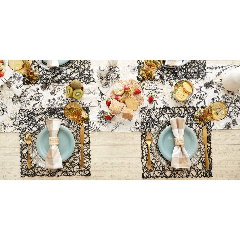 Design Imports Woven Paper Kitchen Placemat Set (Set of 6)