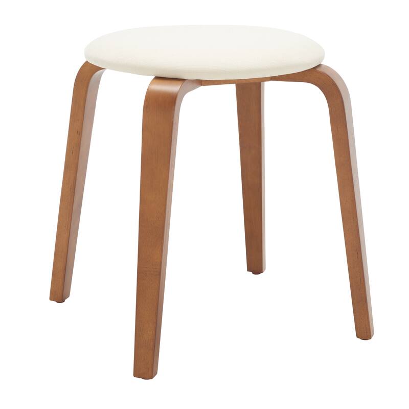 SAFAVIEH Thirza Upholstered Stackable Stool - 22 In. W x 22 In. D x 19 In. H - 22Wx22Dx19H