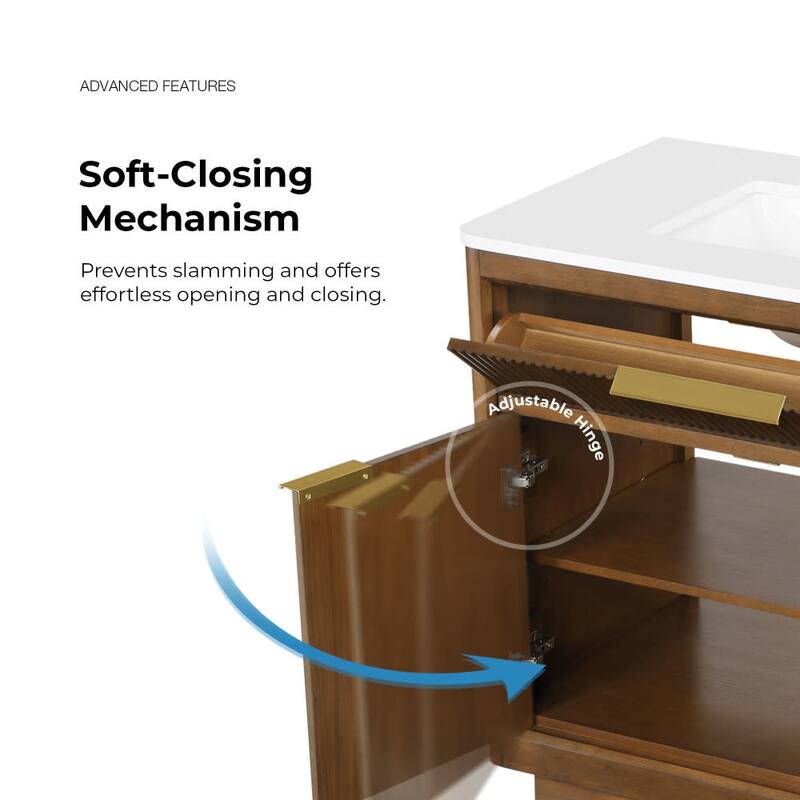 Ove Decors XANDER-36 Xander 36" Free Standing Single Basin Vanity Set