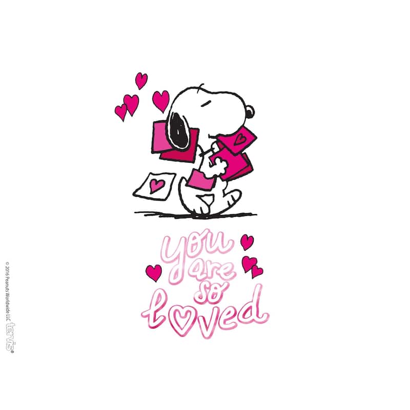 Tervis Peanuts Snoopy Valentine's Day You Are So Loved Made in USA Double Walled Insulated Travel Tumbler, Classic