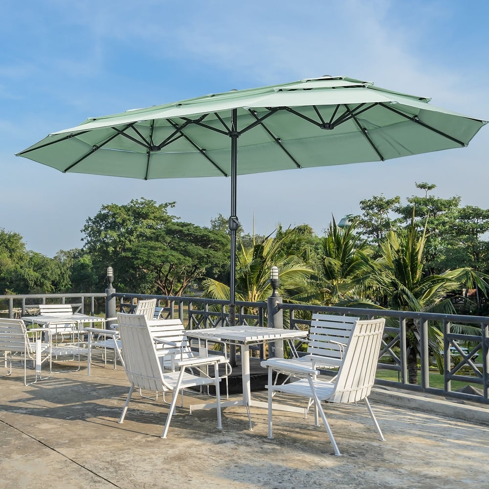 15ft Patio Umbrella with 3-Tiers Umbrella Top without Base