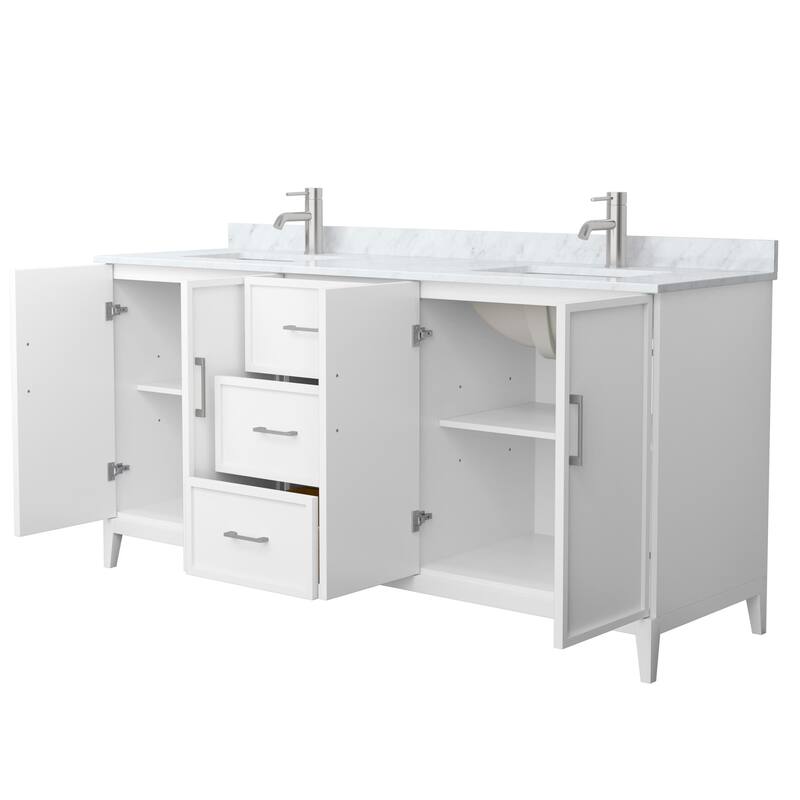 Elan 72-inch Double Vanity, Marble Top